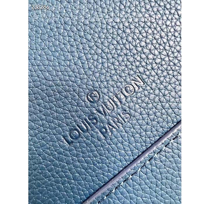 Louis Vuitton Unisex LV Takeoff Messenger Atlantic Blue Cowhide Leather Textile Lining (1)