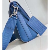 Louis Vuitton Unisex LV Takeoff Messenger Atlantic Blue Cowhide Leather Textile Lining (10)