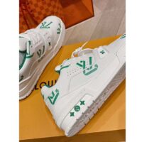 Louis Vuitton Unisex LV Trainer Sneaker Green Mix of Sustainable Materials (9)