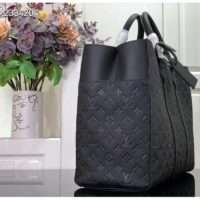 Louis Vuitton Unisex Sac Plat 24H Black Embossed Taurillon Monogram Cowhide Leather (9)