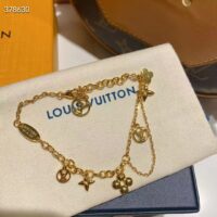 Louis Vuitton Women LV Blooming Supple Necklace Brass Monogram Flowers LV Circle (3)