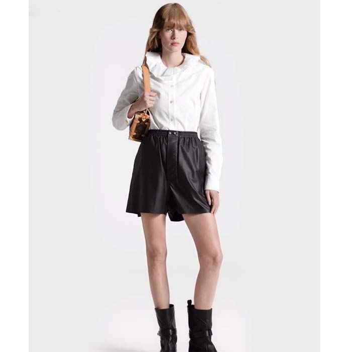 Louis Vuitton Women LV Fin Collar Shirt Cotton Optical White Regular Fit (14)
