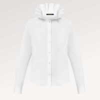 Louis Vuitton Women LV Fin Collar Shirt Cotton Optical White Regular Fit (8)