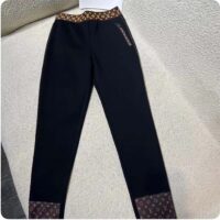 Louis Vuitton Women LV Leggings Monogram Elastic Belt Polyamide Elastane Black Fitted (2)