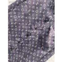 Louis Vuitton Women LV Monogram Cloud Shirt Silk Dark Grey Regular Fit (4)