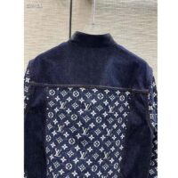 Louis Vuitton Women LV NIGHT Monogram Denim Jacket Cotton Navy (10)