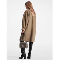 Louis Vuitton Women LV Removable Collar Double Face Coat Wool Silk Ficelle Foncée Brown Regular Fit (8)