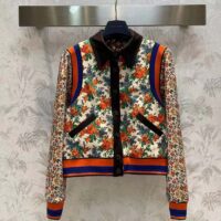 Louis Vuitton Women LV Reversible Mixed Floral Bomber Jacket Silk Multicolor Regular Fit (1)