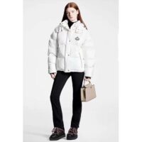 Louis Vuitton Women LV SKI Glossy Nylon Puffer Jacket Polyamide White (6)