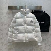 Louis Vuitton Women LV SKI Glossy Nylon Puffer Jacket Polyamide White (6)