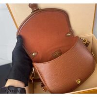 Louis Vuitton Women LV Saumur BB Cognac Brown Epi Grained Cowhide Leather (10)