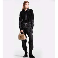 Louis Vuitton Women Territory Flat Ranger Black Monogram-Debossed Suede Calf Leather Side Zip (9)