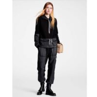 Louis Vuitton Women Territory Flat Ranger Black Monogram-Debossed Suede Calf Leather Side Zip (9)