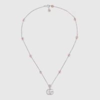 Gucci Women Double G Mother of Pearl Necklace