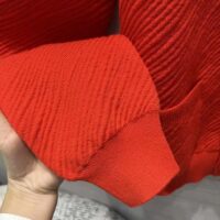 Louis Vuitton Men Wool Cardigan Regular Fit LV Epi XL Knitted Motif Red Certified Merino (9)