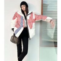 Louis Vuitton Women LV SKI LV Stripes Puffer Jacket Monogram Jacquard Polyamide White (7)