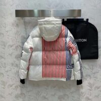 Louis Vuitton Women LV SKI LV Stripes Puffer Jacket Monogram Jacquard Polyamide White (7)