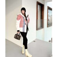 Louis Vuitton Women LV SKI LV Stripes Puffer Jacket Monogram Jacquard Polyamide White (7)