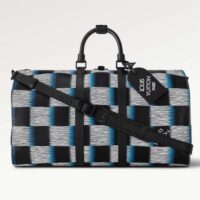 Louis Vuitton LV Unisex Keepall Bandoulière 50 Blue Moon Damier Rush Epi XL Leather Cowhide-Leather