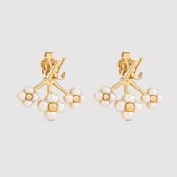 Louis Vuitton Men LV Floragram Earrings