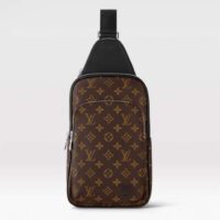 Louis Vuitton LV Unisex Avenue Sling Bag NM Monogram Macassar Coated Canvas