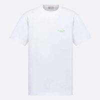 Dior CD Men Christian Dior Couture Relaxed-Fit T-Shirt White Cotton Jersey
