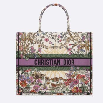 Dior CD Women CD Large Dior Book Tote Ecru Multicolor 4 Saisons Été Soleil