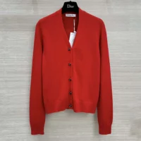 Dior Women Dioramour Twinset Red Cashmere Knit