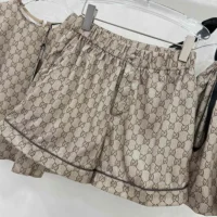 Gucci Women GG Supreme Print Silk Shirt 772399ZANRP2237
