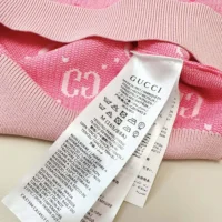 Gucci Women GG Wool Jacquard Polo-Pink 773631XKDK55152