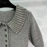 Gucci Women Rib Wool Polo Top 803889XKEFG1189