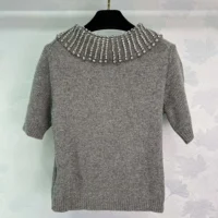 Gucci Women Rib Wool Polo Top 803889XKEFG1189
