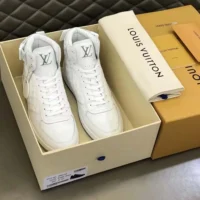 Louis Vuitton LV Men Rivoli Sneaker Boot-White 1AC4V9