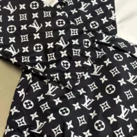 Louis Vuitton Men Monogram Printed Technical Track Top 1AFWJI