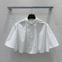 Louis Vuitton Women Monogram Fil Coupé Cape Blouse 1AFSAM