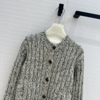 Gucci Women Chunky Rib Wool Cardigan ‎810304 XKEFN 2455