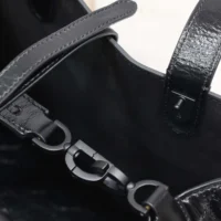 Dior Women Medium Dior Toujours Bag Black Macrocannage Crinkled Calfskin