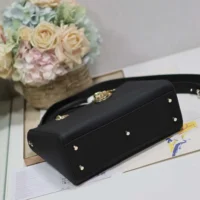 Dior Women Medium Lady D-Sire My ABCDior Bag Black Taurillon Leather