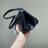 Dior Women Small Dior Key Bag Black Box Calfskin