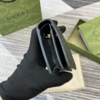 Gucci Women GG Emblem Mini Wallet 815901AAEEM1000