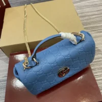 Gucci Women GG Milano Mini Top Handle Bag Blue-806017AAD5U4228