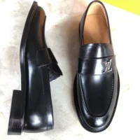 Louis Vuitton LV Men Louis Loafer Black Epi Calf Leather