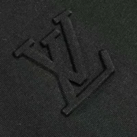 Louis Vuitton Men Embossed LV T-Shirt-Black 1AGIJ4