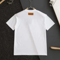 Louis Vuitton Men Embossed LV T-Shirt-White 1AA5E0