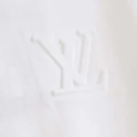Louis Vuitton Men Embossed LV T-Shirt-White 1AA5E0
