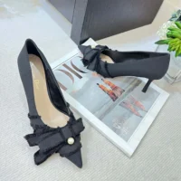 Dior Women Adiorable Pump Black Fringed Grosgrain