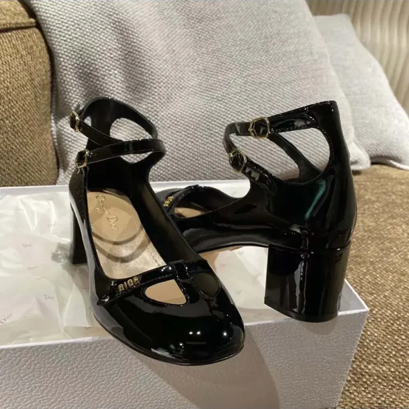 Dior Women Aime Dior Pump Black Patent CalfskinDior Women Aime Dior Pump Black Patent Calfskin