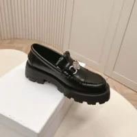 Dior Women Emblem Loafer Black Brushed Calfskin KDB962MAC