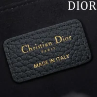 Dior Women Medium Dior Bobby Bag Black Grained Calfskin M9337USKU