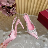 Gucci Women Pump with Crystals Light Pink Satin 812192FAD2V5741